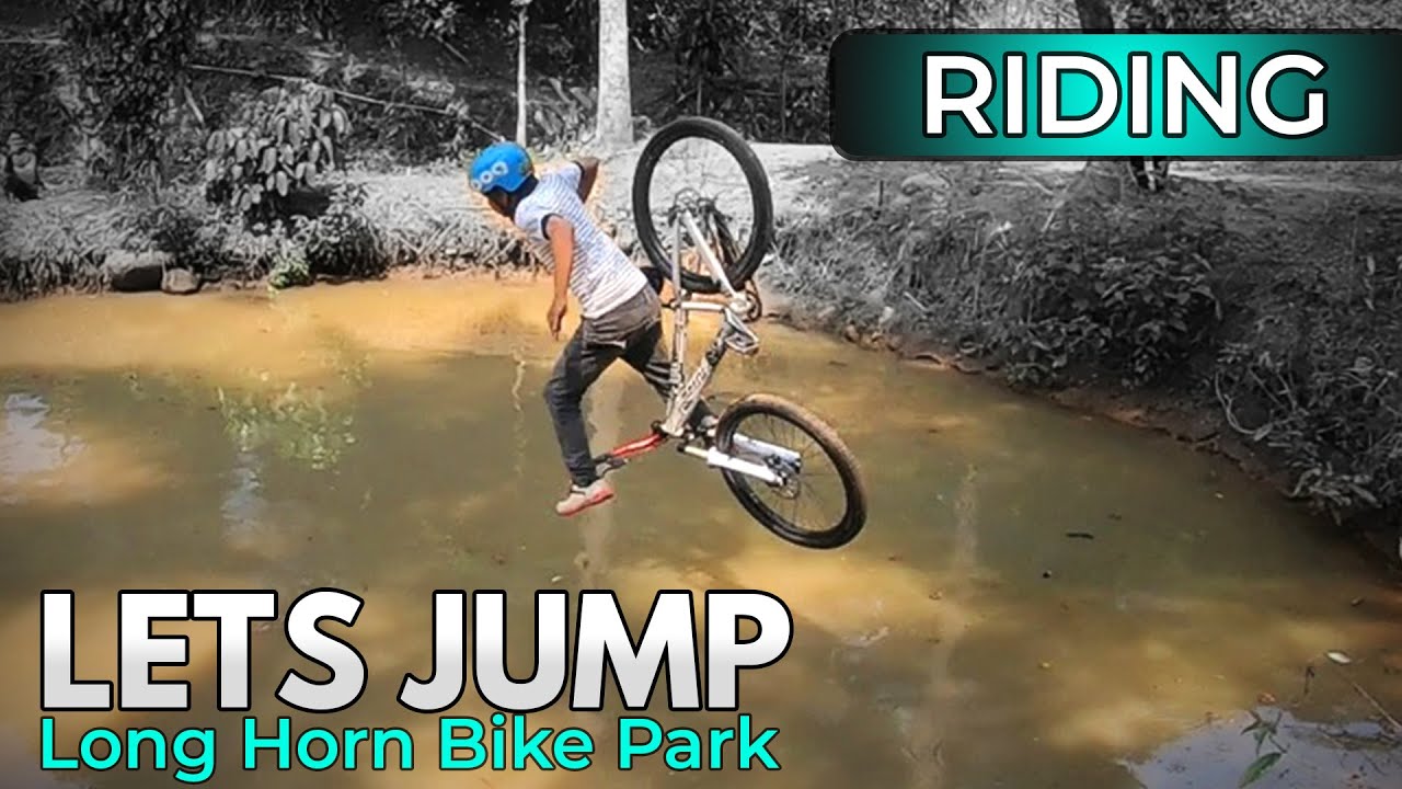 KOCAKKK!!! Trek Sepeda Long Horn Cidokom, Bogor // AM dan Lake Jump
