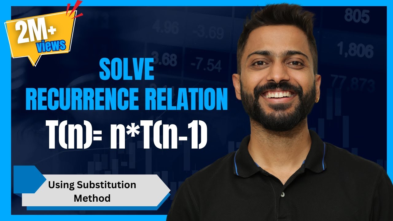 L-2.3: Recurrence Relation [ T(n)= n*T(n-1) ] | Substitution Method | Algorithm