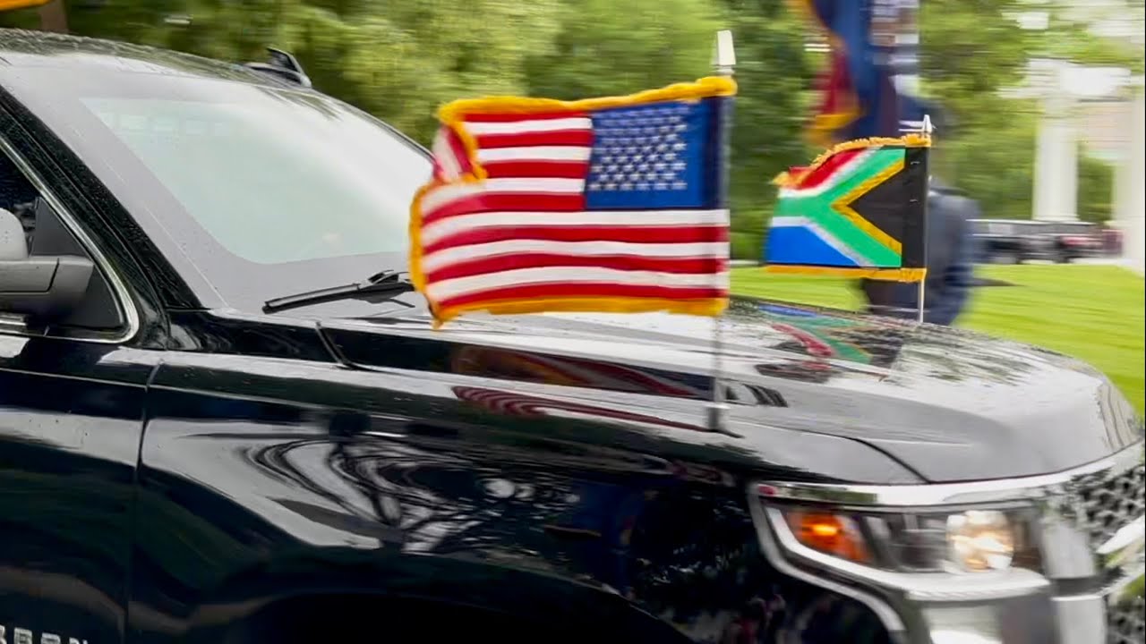 Official arrival welcome ceremony for South Africa President Ramaphosa's White House working visit