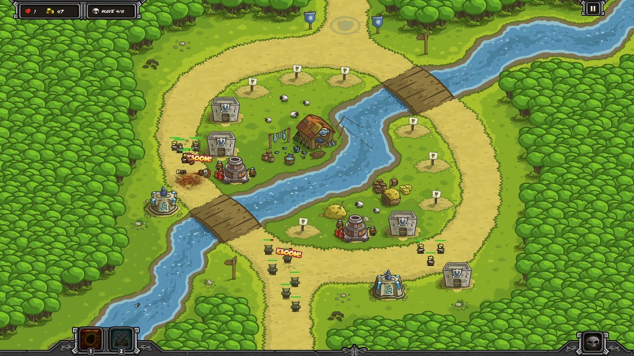 Kingdom Rush Special Request - Twin Rivers Heroic - Alternate Strategy