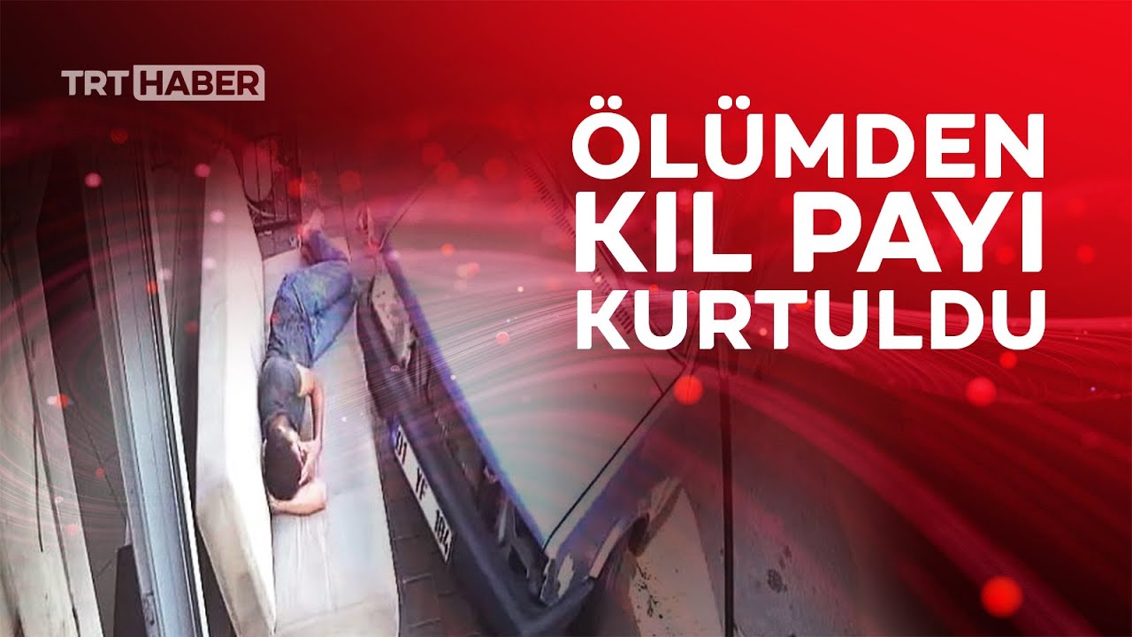 Uyuduğu kanepeye araba çarptı, ölümden döndü