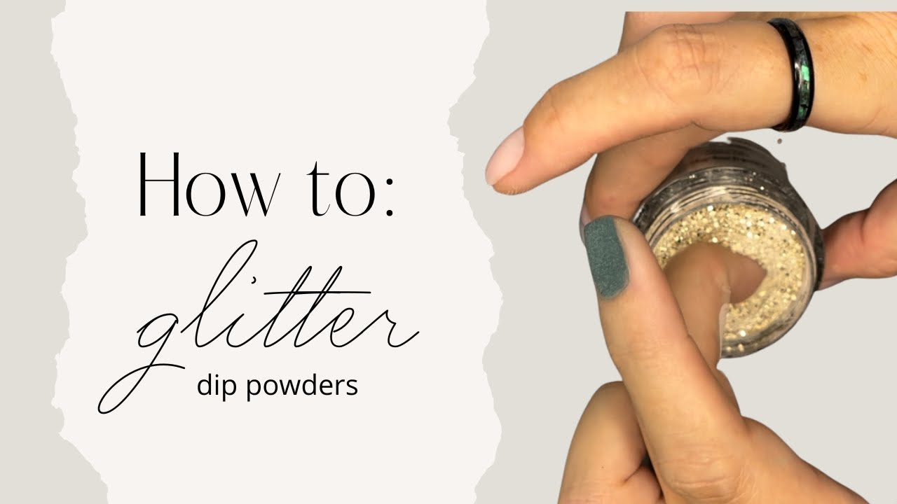 Dip nails at home | How to | glitter gradient | full coverage glitter