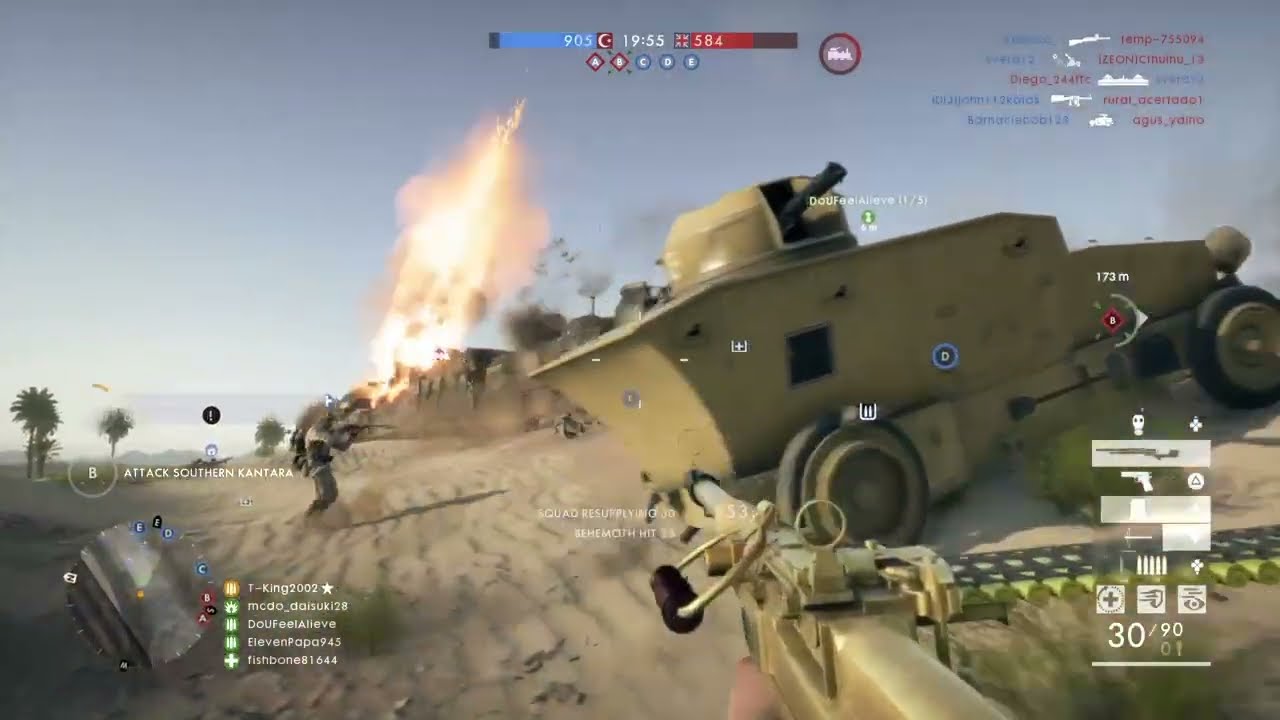 Battlefield 1: 14-5 Support Gameplay