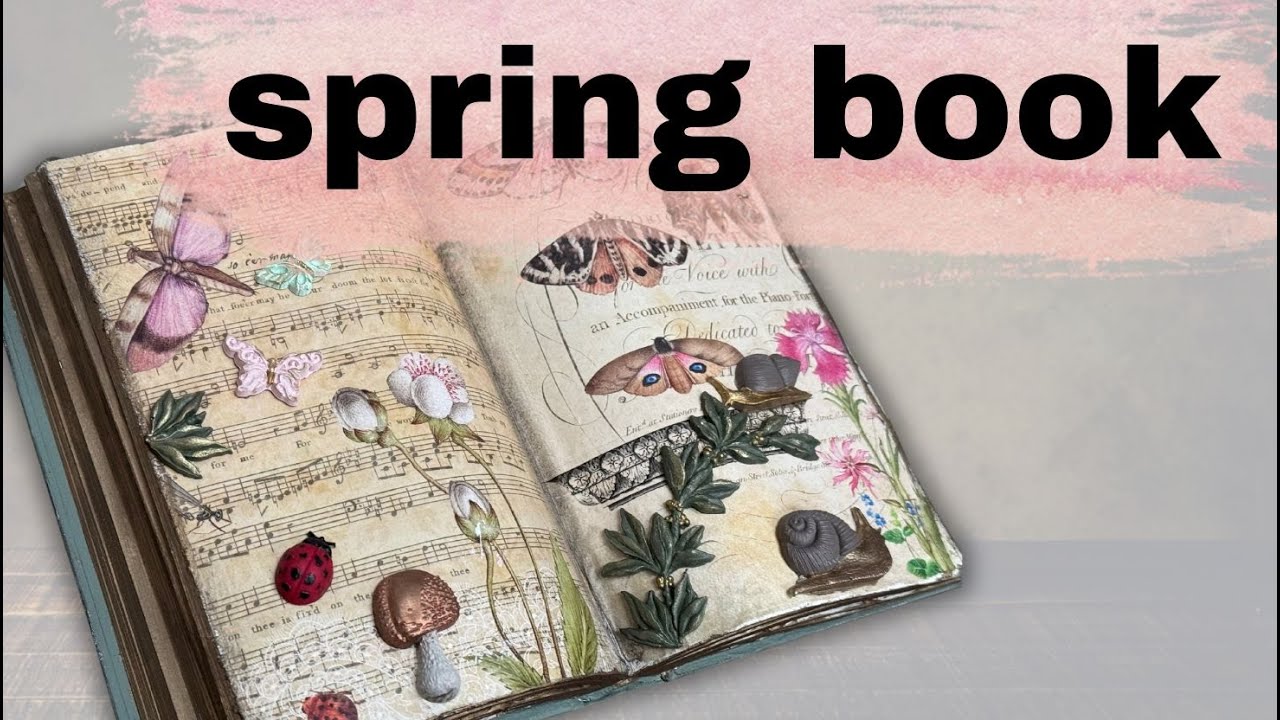 Turn Old Textbooks Into Beautiful Spring Decor!