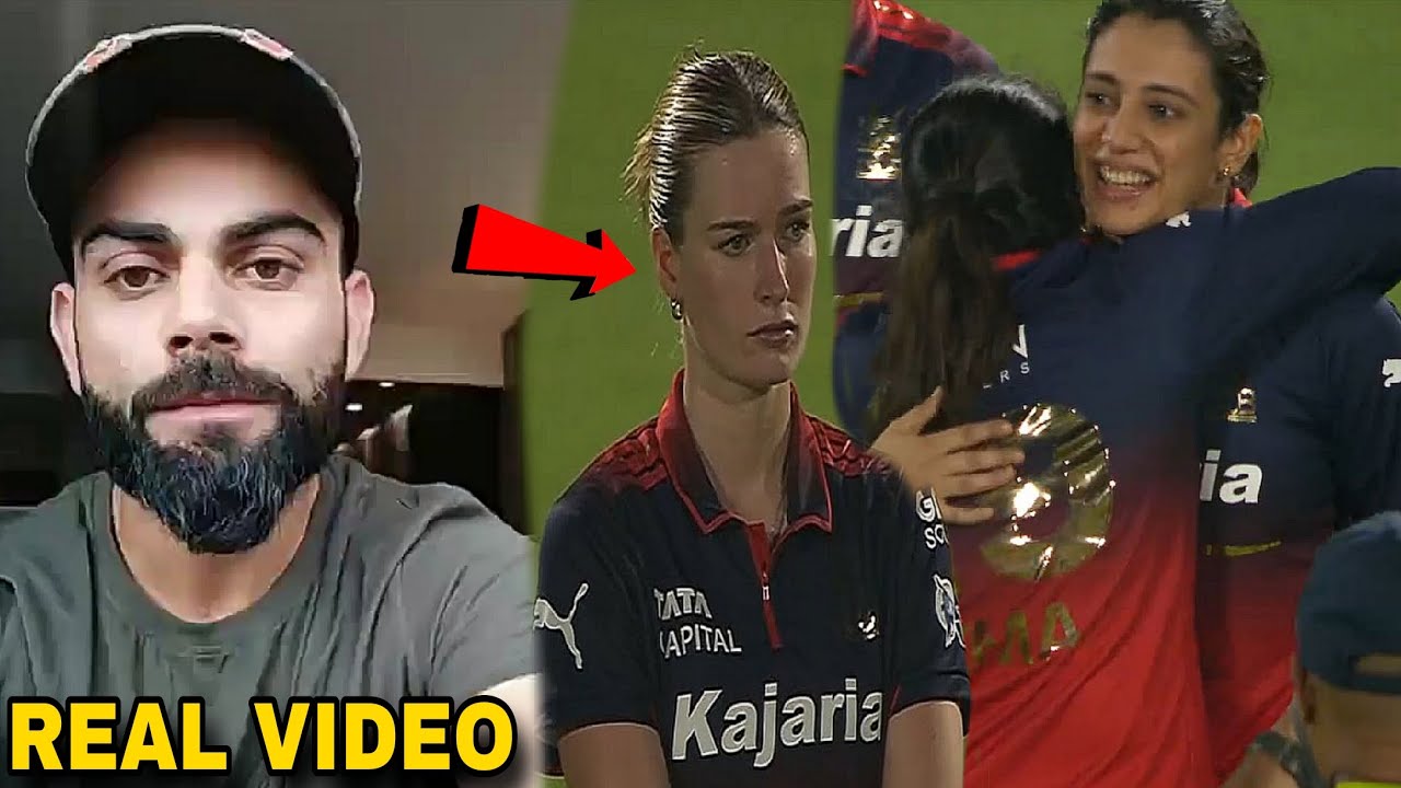 Virat Kohli react with RCB Winner WPL Final Smriti Mandhana Carying 2nd time rcb Final Rcb vs DC