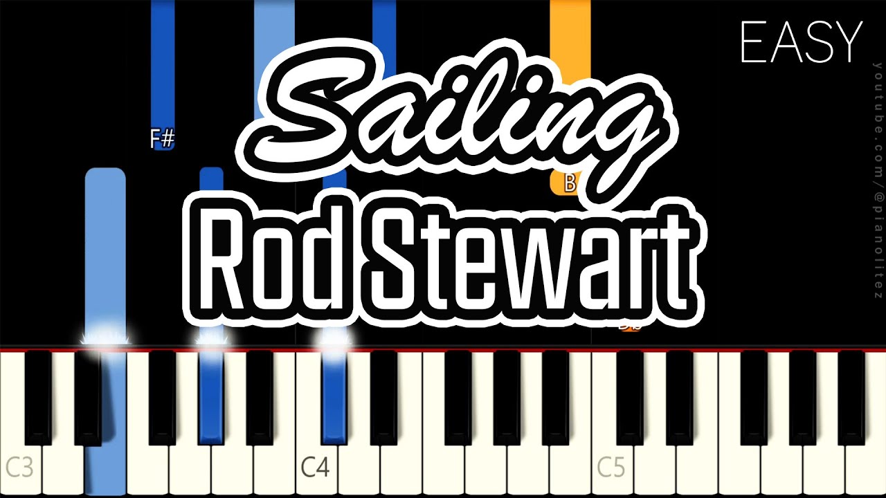 Sailing – Rod Stewart | EASY PIANO TUTORIAL | SLOW VERSION | MELODY AND CHORD