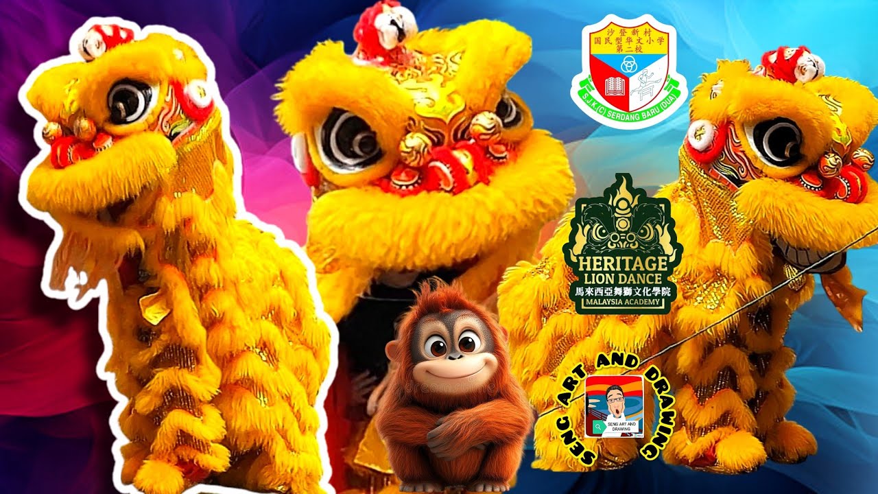 《舞狮投喂人猿记🍊🐒》🔥2026 Junior Lion Dance Competition @ Lalaport 馬來西亞龍獅節 幼獅爭霸賽🔥沙登新村二小📍-0.10｜6.70 馬來西亞玄龍醒獅學院