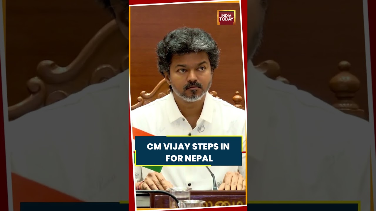 Nepal Floods: Tamil Nadu CM Vijay Orders Relief Mission, Team Sent To Kathmandu #cmvijay #nepalflood