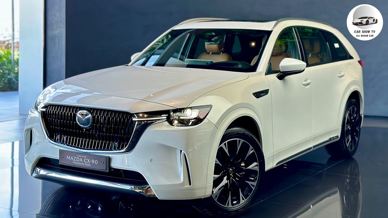 2024 Mazda CX-90 Turbo S Premium Plus - Inline 6 BEST 3 Row SUV | Rhodium White Metallic Color