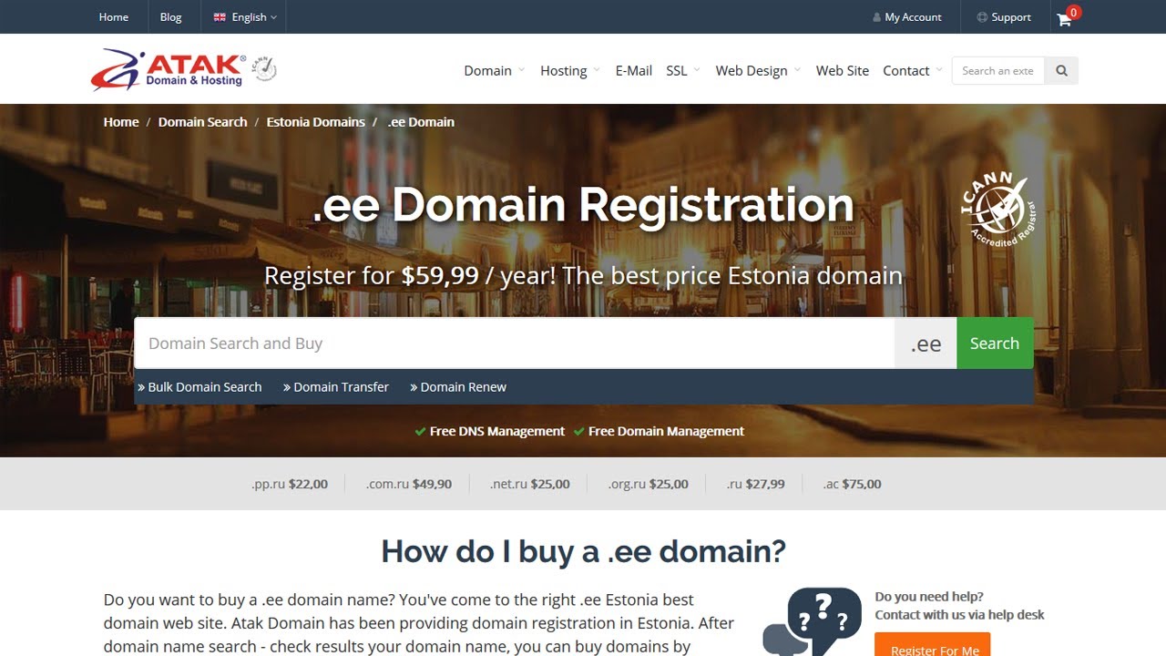 Estonian Domain Name Registration