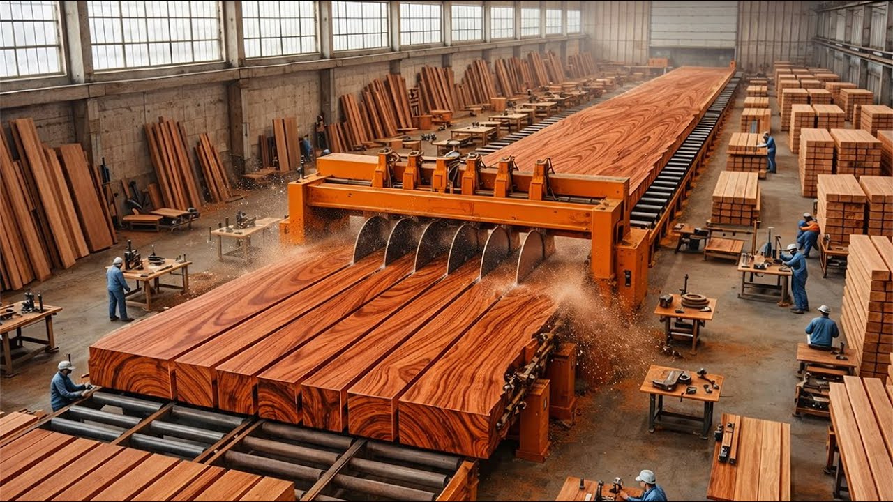 Inside a Teak Lumber Factory: From Plantation Wood to Marine-Grade Boards (Full Process)