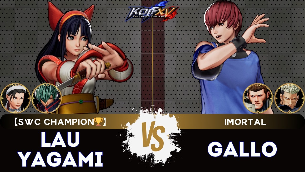 KOF XV ▰ LAUYAGAMI (Nakoruru/Shun'ei//Chizuru) 🆚 GALLO (Chris/Maxima/Goenitz)🎞️Replay Match - 3/26