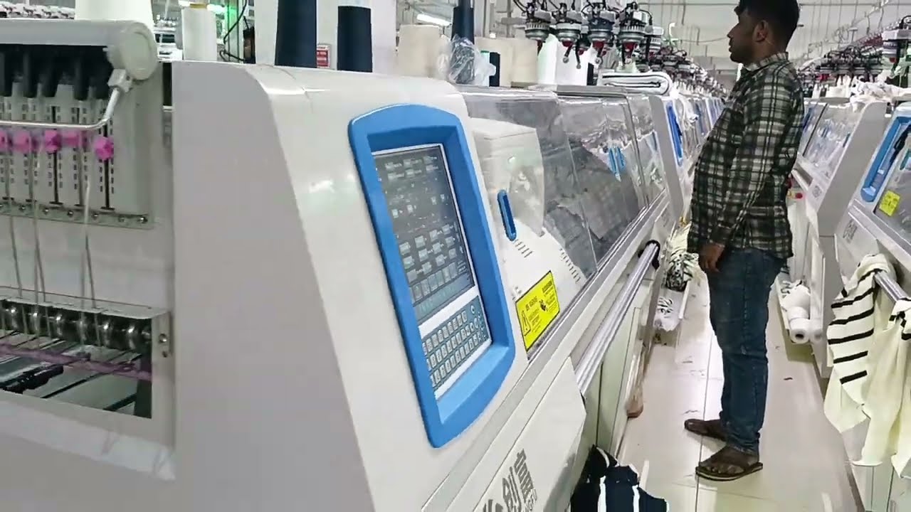 সোয়াটার তৈরির মেশিন।  Chuangfu jacquard machines