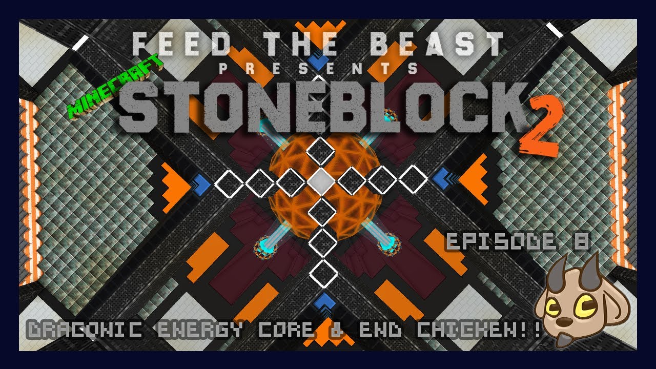 StoneBlock 2 Episode 8:  Let's Build the Draconic Energy Core & Meet The Mighty End Chicken!!!