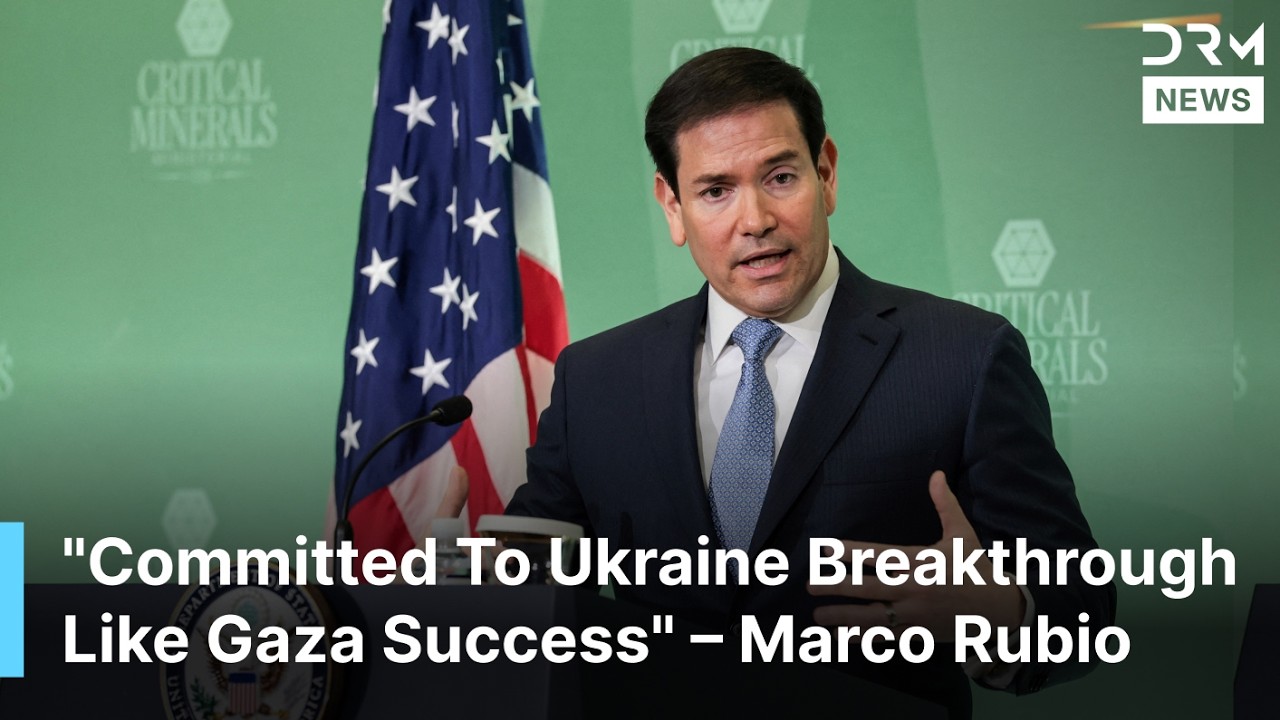 Rubio On Ukraine: War Continues But Diplomatic Breakthrough Possible | DRM News | AC1F