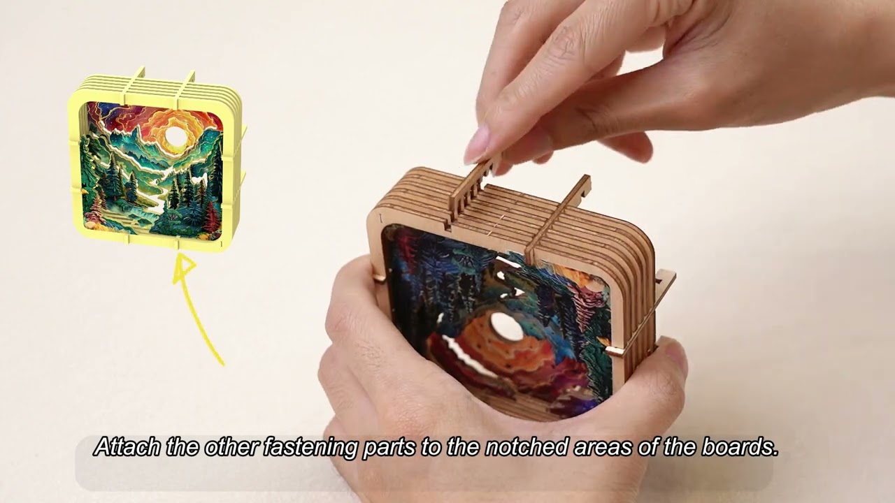 Assembly instruction of 3D Wooden Puzzle Night Light