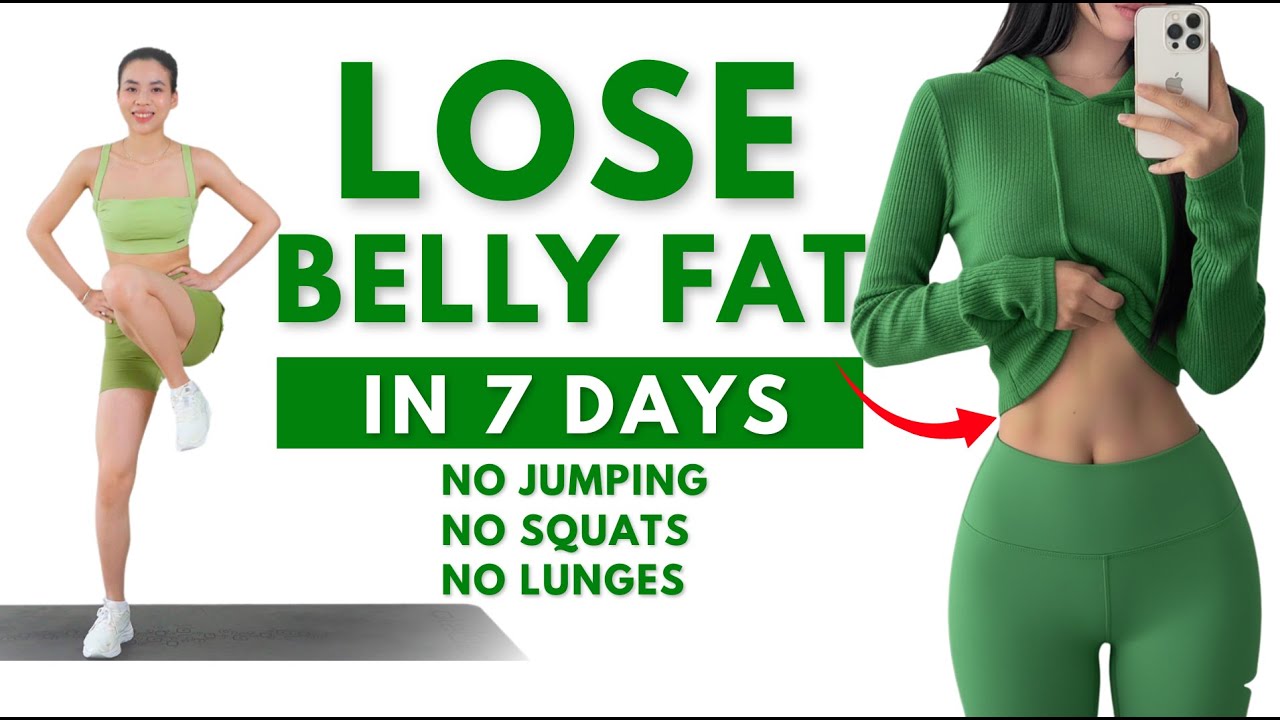LOSE BELLY FAT IN 7 DAYS 🔥15 Min Standing Abs Workout &ndash; No Squats, No Lunges, No Jumping | Emma Fit