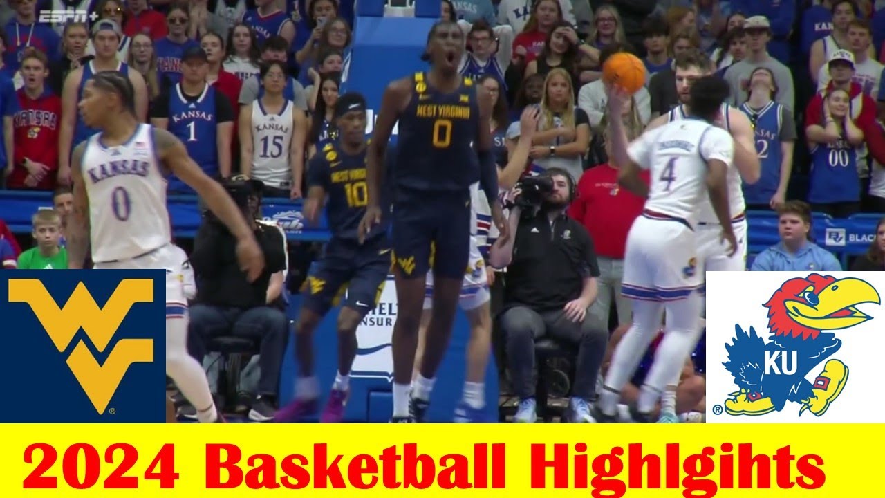 West Virginia vs #7 Kansas Basketball Game Highlights 12 31 2024