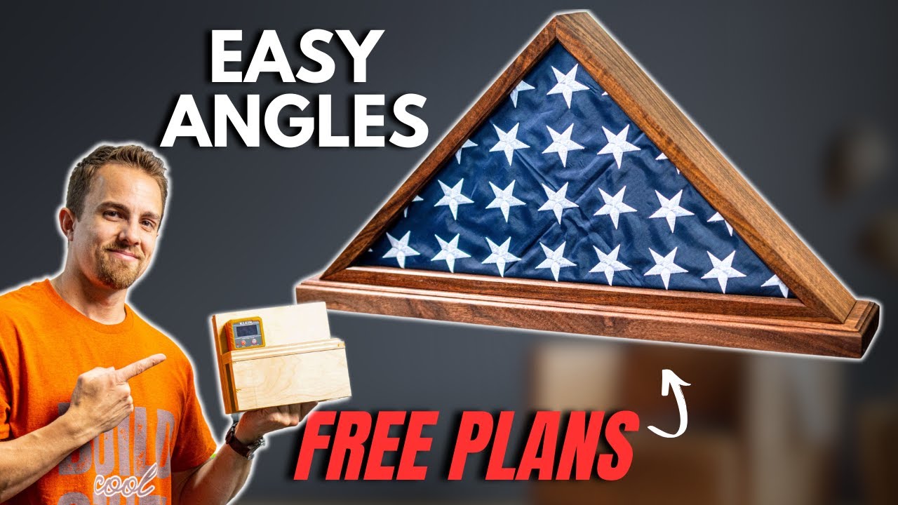 VETERAN TRIBUTE - How to Build a Memorial Flag Display Case | Bevel Cuts on Table Saw