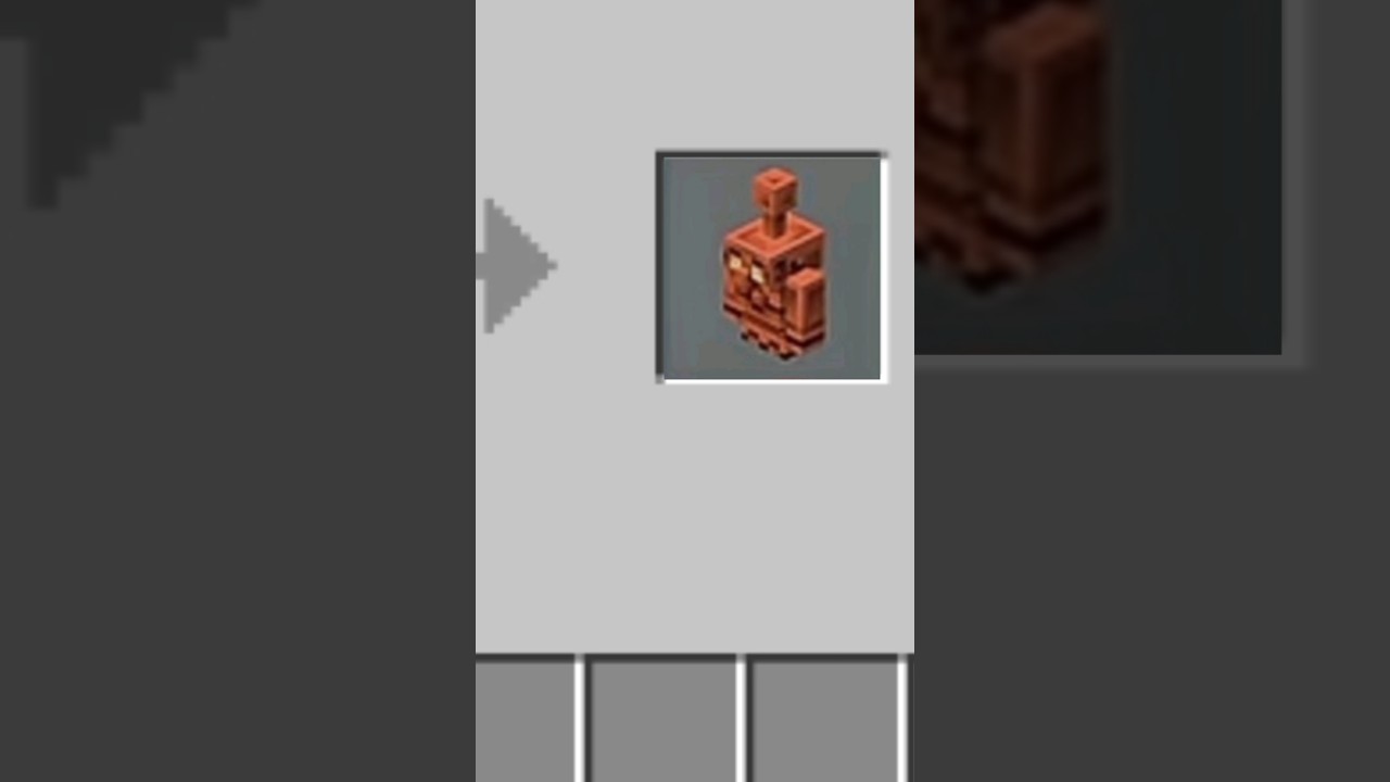 how to crafting a copper golem moment #minecraft #mcpe #shorts