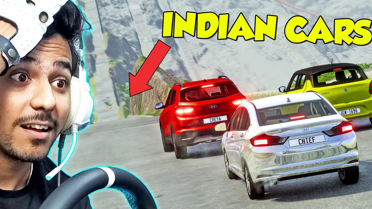 INDIAN CARS vs DOWNHILL TRACK EPIC CRASHES...