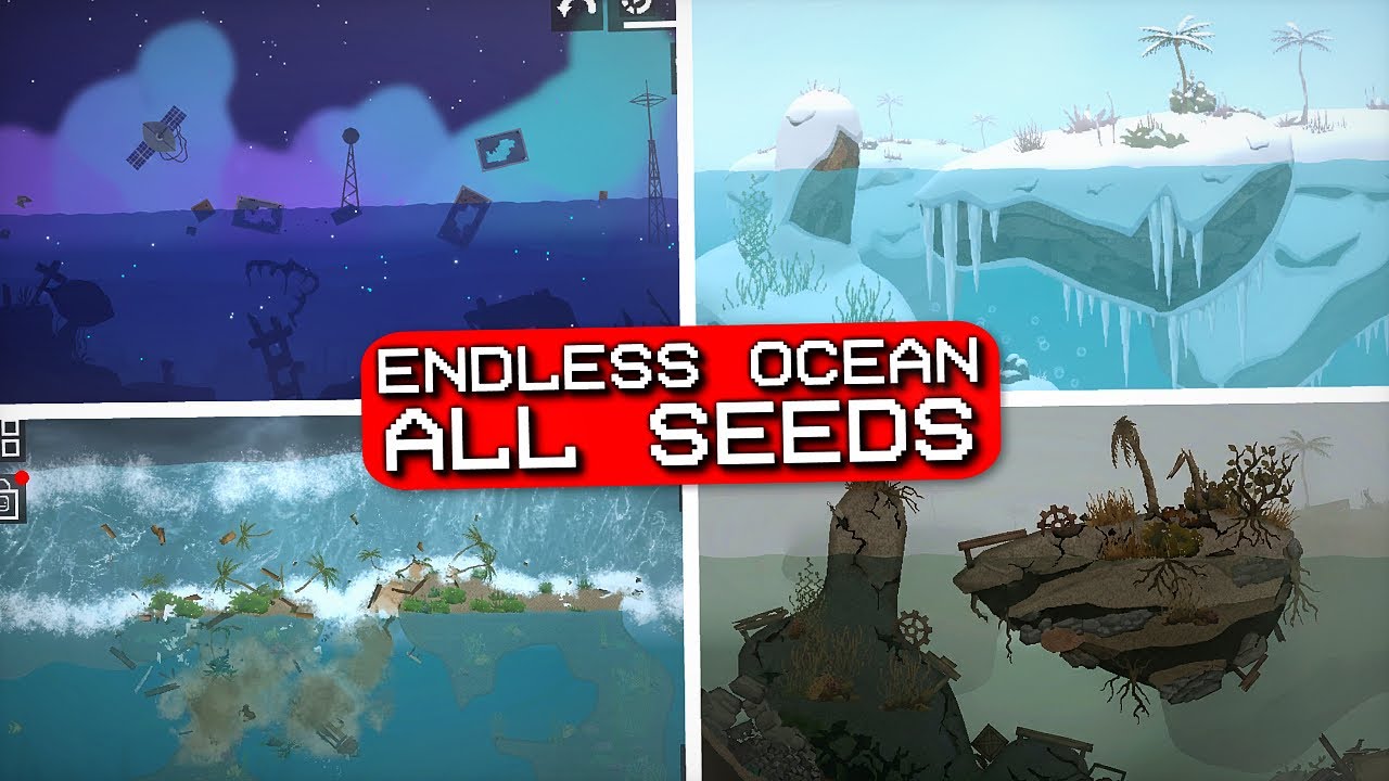 ALL THE SECRET SEEDS OF ENDLESS OCEAN MAPS! - Melon Playground