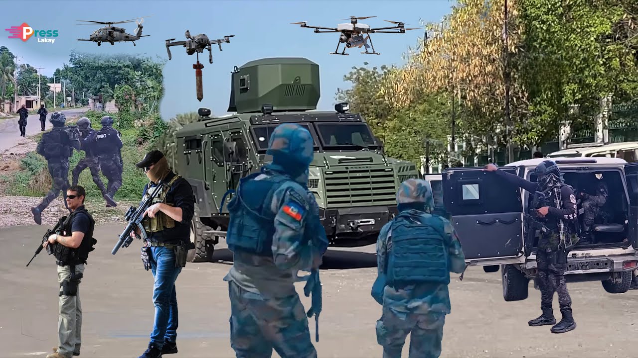 Lapolis, Mèsenè ak Fòs la ap mache sou Izo Vilaj, plizyè bandi tonbe, Lapolis dedouble, anpil Kadav 