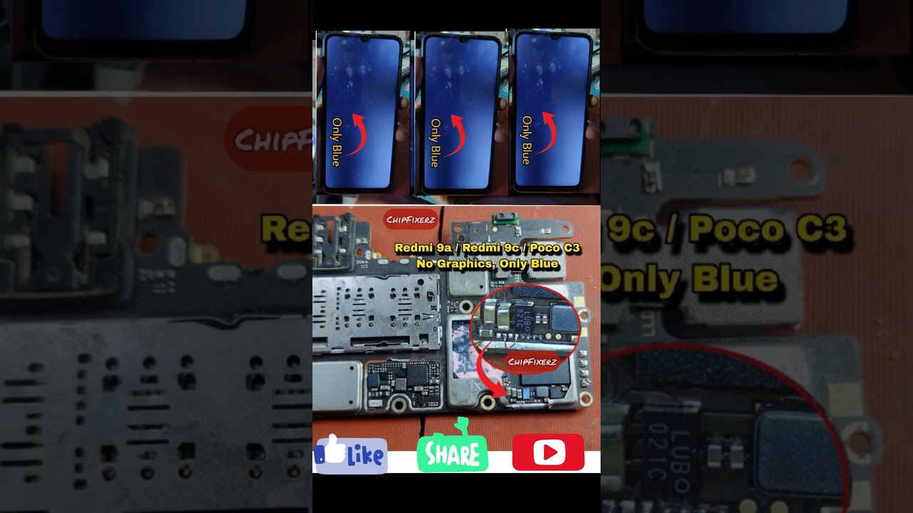 Redmi 9A | POCO C3 | 9c, No Display Blue Light Fix | Final Jumper Solution | Balaji Communication