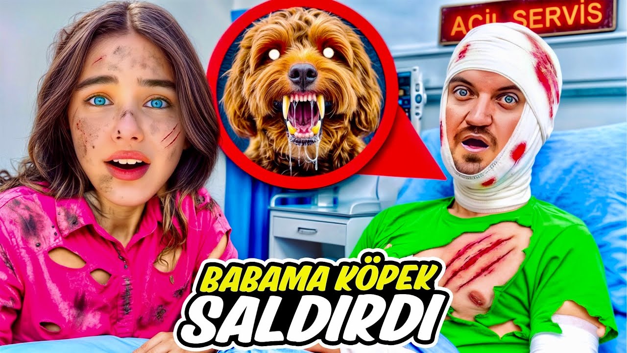 BABAMA K&Ouml;PEK SALDIRDI !! ELİF SİNEM ACİL AMBULANS &Ccedil;AĞIR BABANI K&Ouml;PEKLER PAR&Ccedil;ALAMIŞ !! 