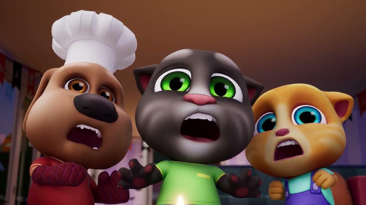 Frightened Friends | Talking Tom Shorts | Cartoons for Kids | WildBrain Zoo
