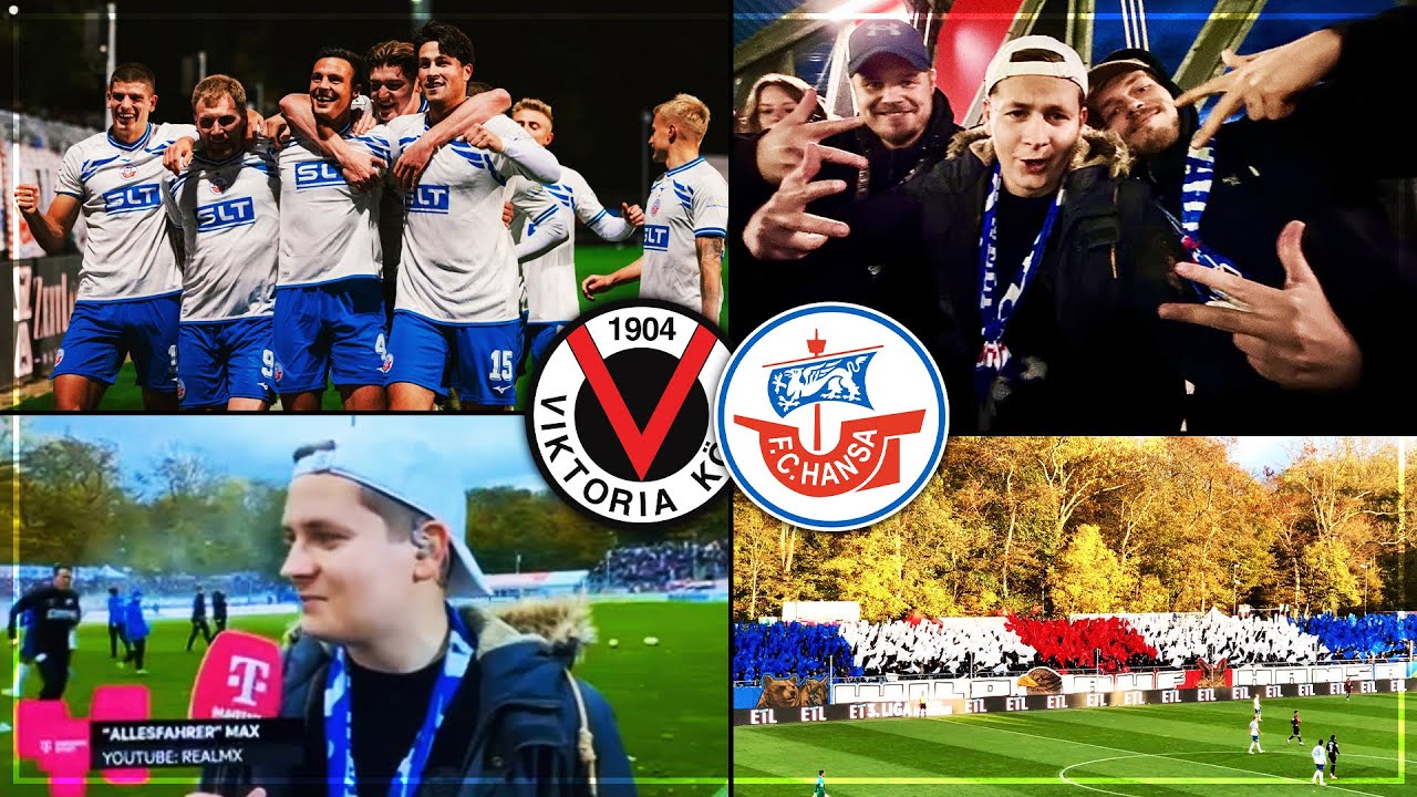 UNGLAUBLICHER AUSW&Auml;RTSSIEG + LIVE IM TV! Viktoria K&ouml;ln - Hansa Rostock Stadionvlog | Interview