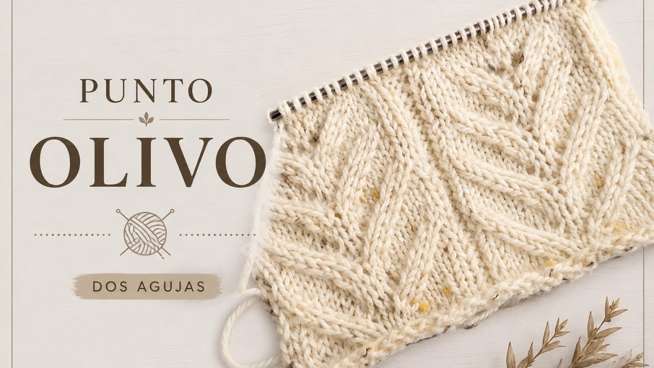 Punto olivo/aplicación para bordes,solapas y más.../Tejiendoconleonardo