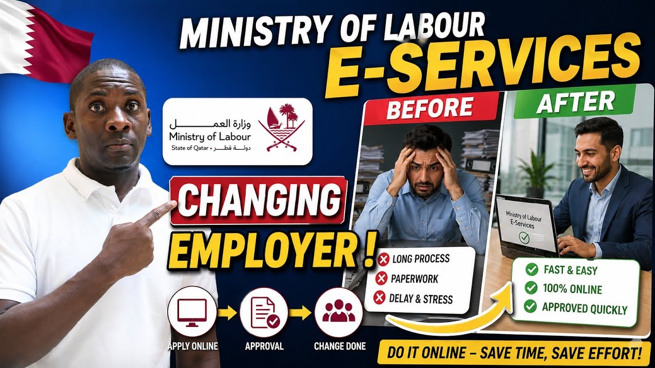 Ministry of Labour E-Services 🇶🇦 | Changing Employers in Qatar Made EASY (2026 Guide)