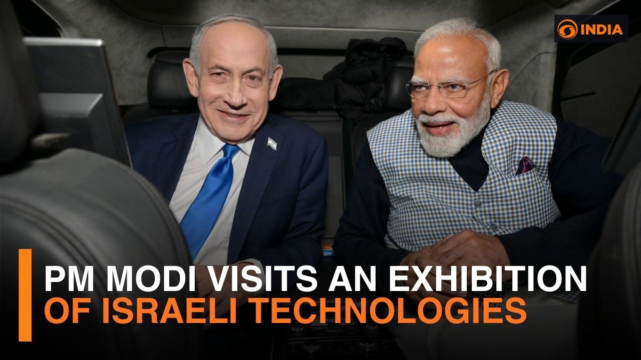 PM Modi Visits An Exhibition Of Israeli Technologies | More Updates | DD India Live