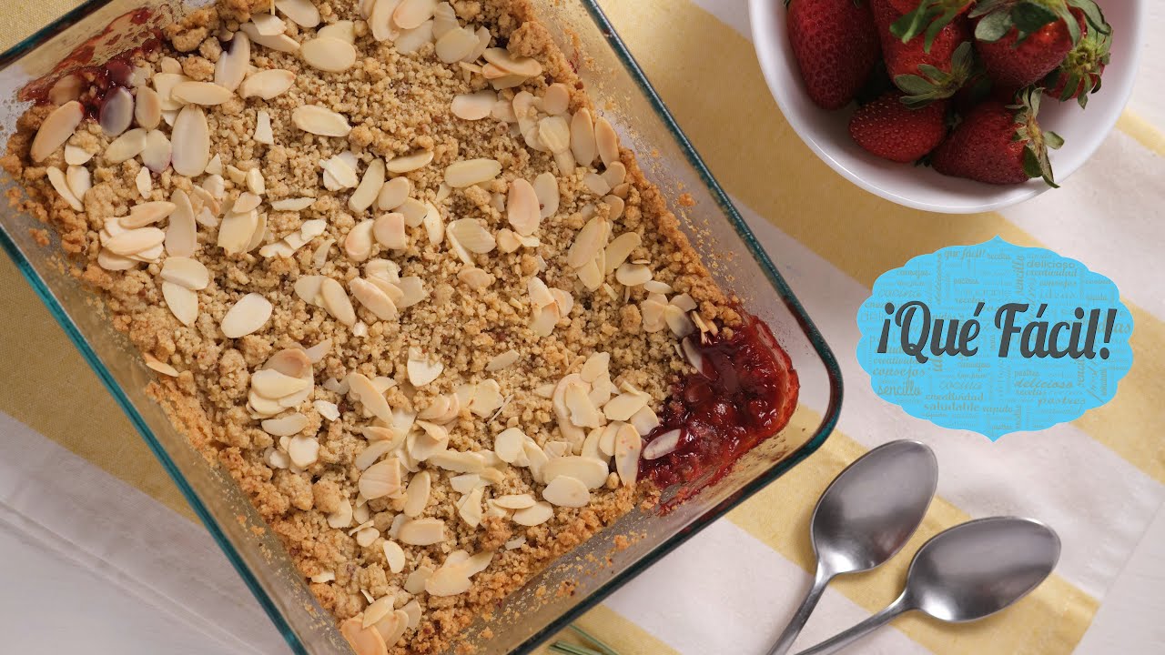 Crumble de fresa | ¡Qué Fácil!