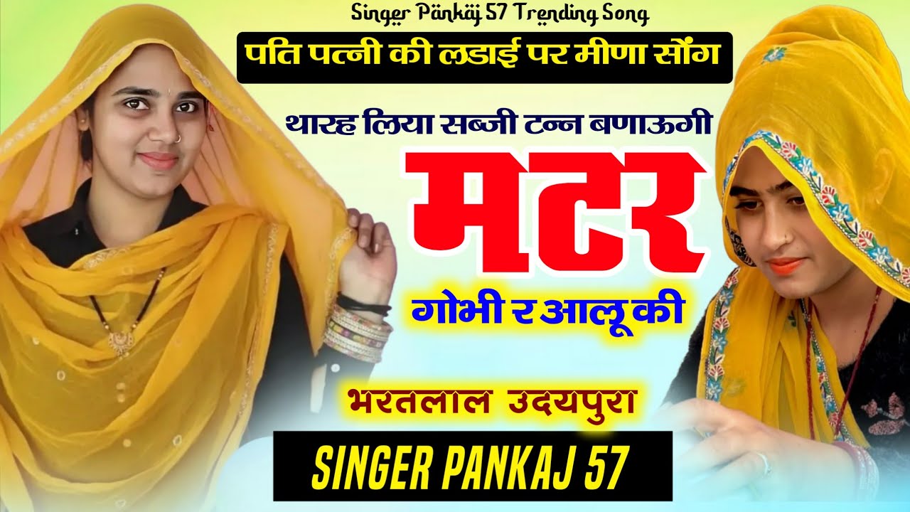 पति पत्नी की लडाई पर मीणा सोंग | थारह लिया सब्जी टन्न बणाऊगी | सिंगर पंकज सत्तावन ~ Meenawati Song