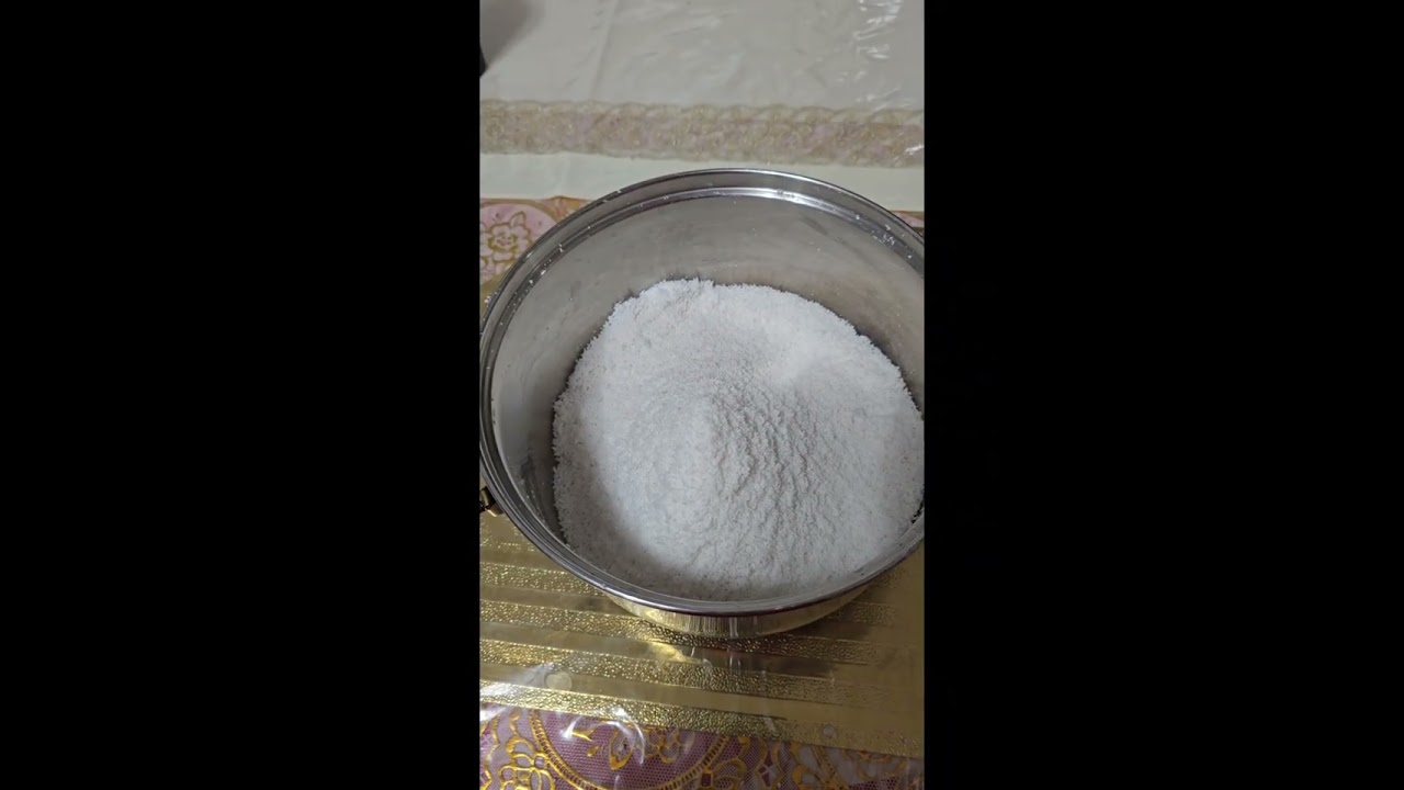  Vapa pitha made with dry rice flour (steamed rice cake)