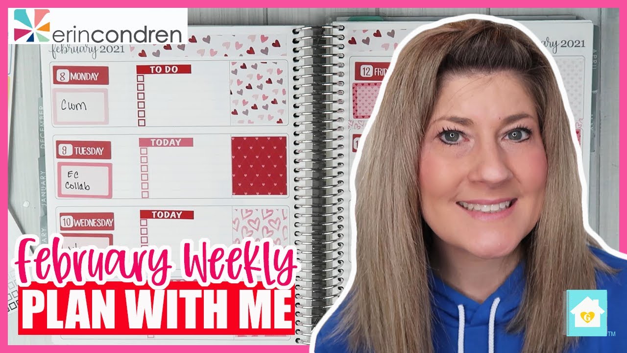 FEBRUARY 2021 PLAN WITH ME | ERIN CONDREN HORIZONTAL LIFEPLANNER