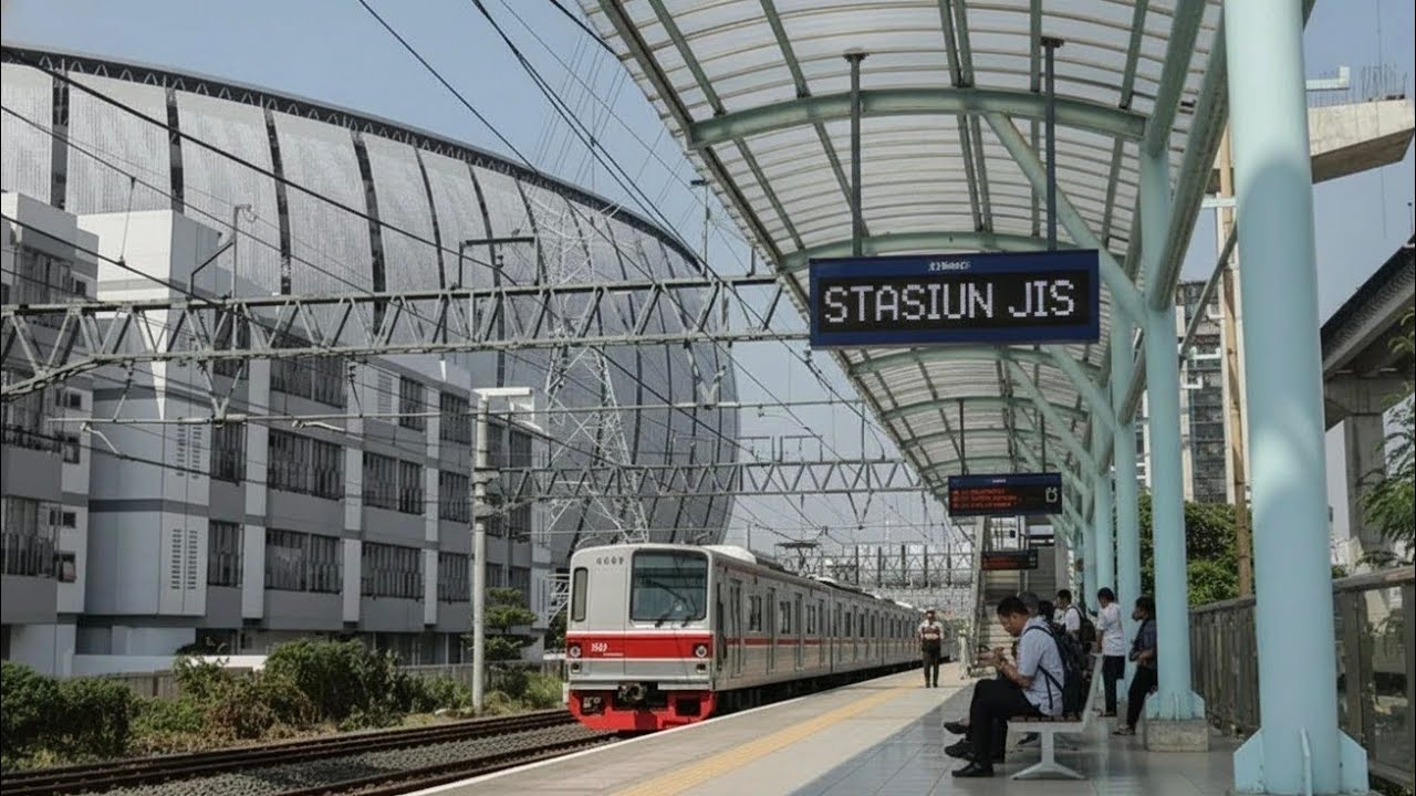 KEREN‼️SEBENTAR LAGI STASIUN JIS BEROPRASI, UPDATE JAKARTA INTERNATIONAL STADIUM 