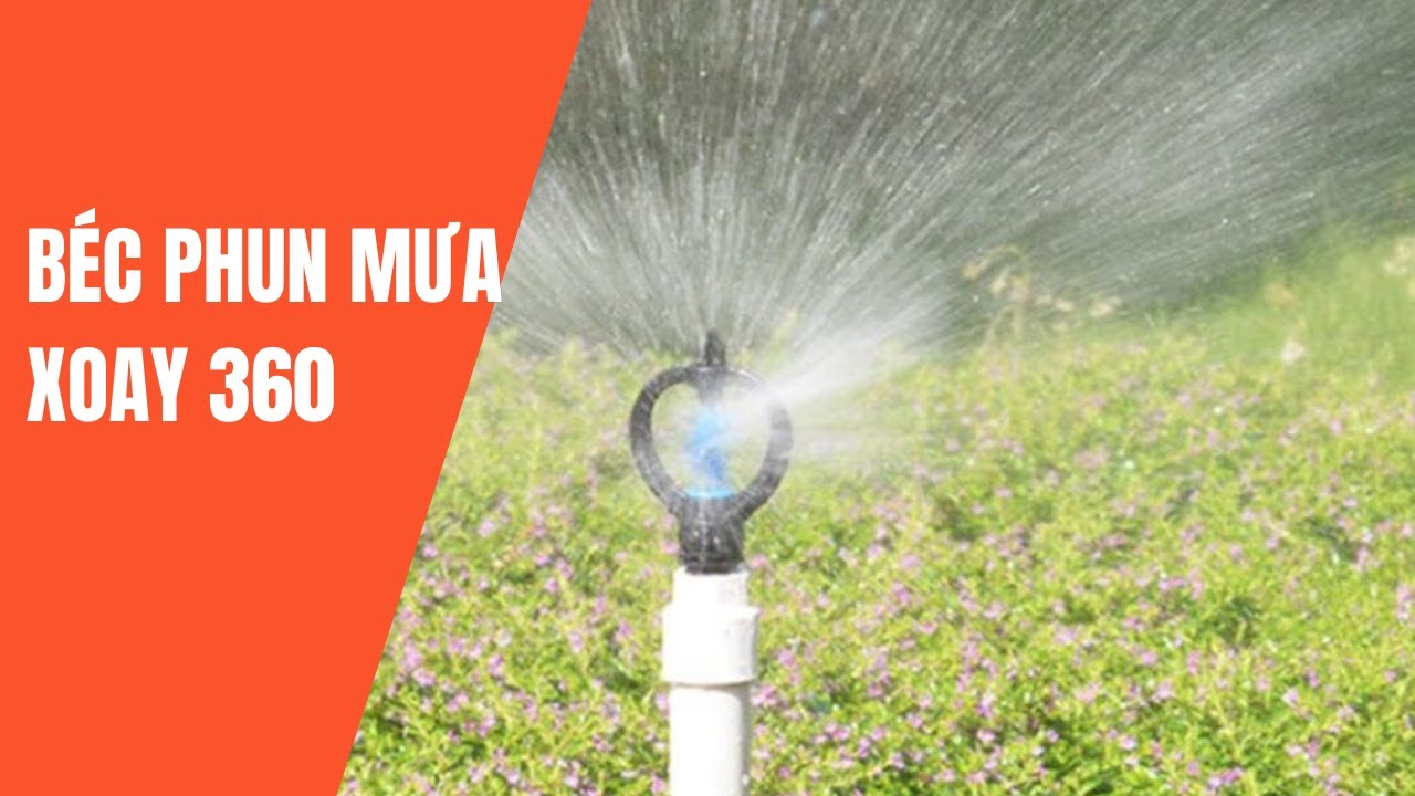Béc tưới phun mưa cánh bướm tầm phun rộng tưới xoay 360 GIÁ RẺ