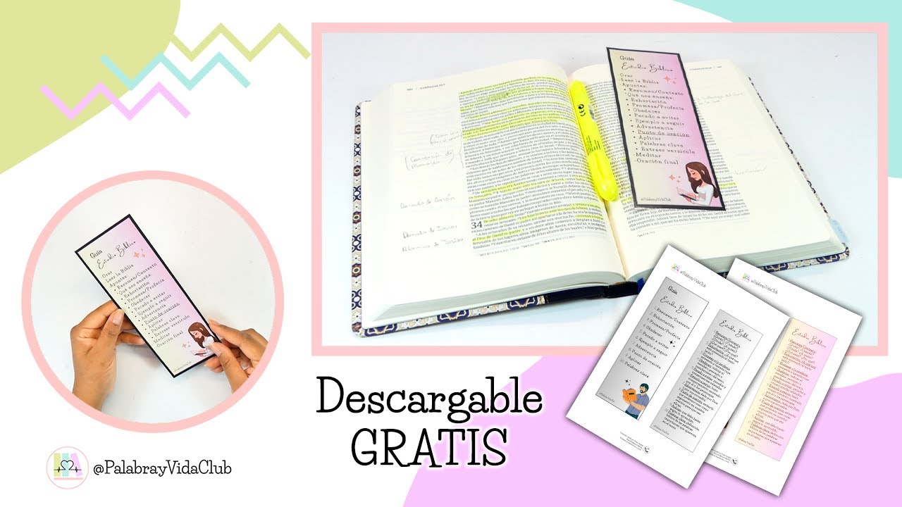 📖 C&oacute;mo estudiar la Biblia 🎁 Gu&iacute;a Pr&aacute;ctica  | Qu&eacute; subrayar en la Biblia | Palabra y Vida
