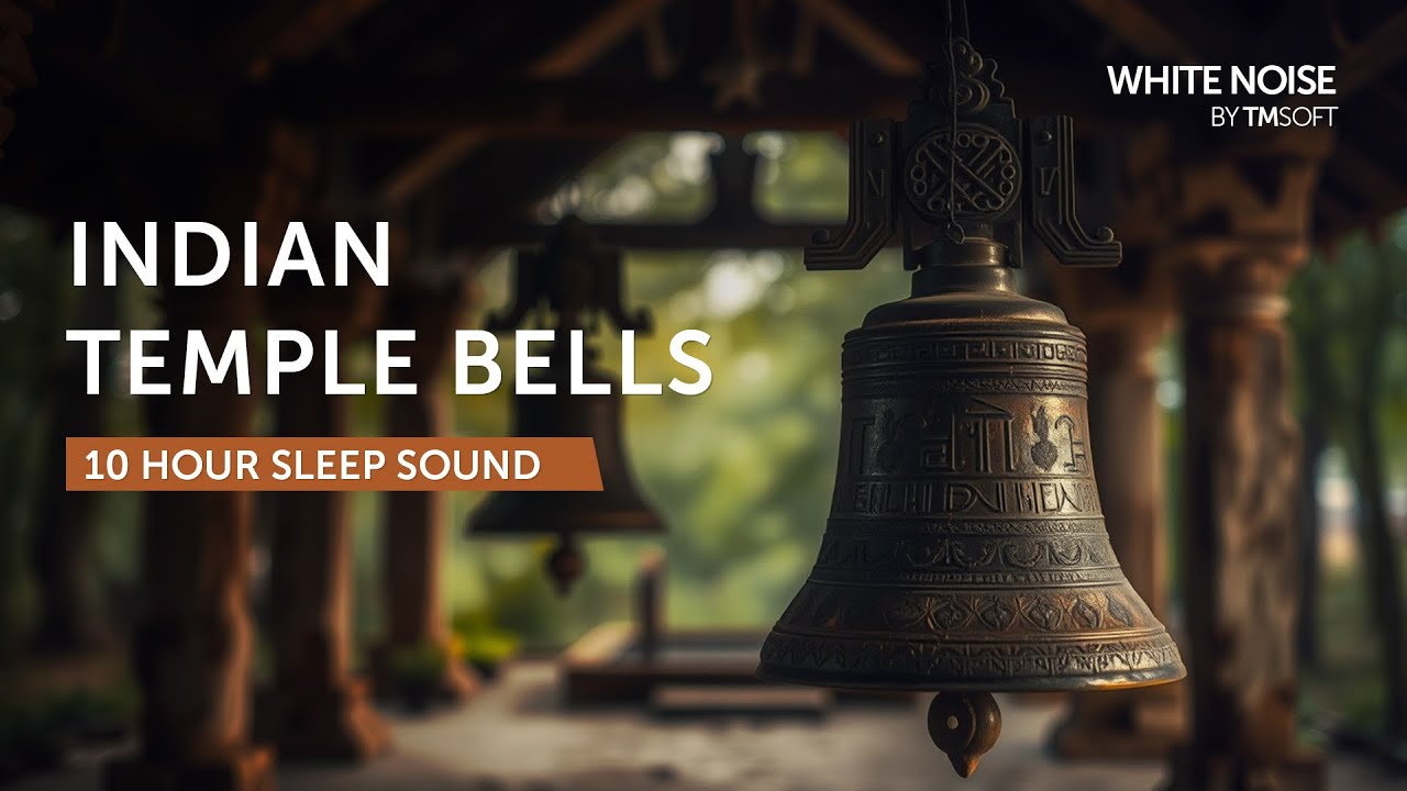 Indian Temple Bells - 10 Hours Sleep Sound - Black Screen