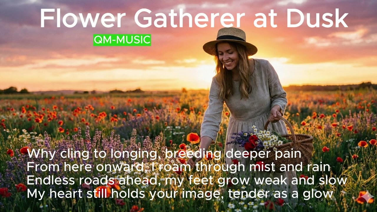 Flower Gatherer at Dusk