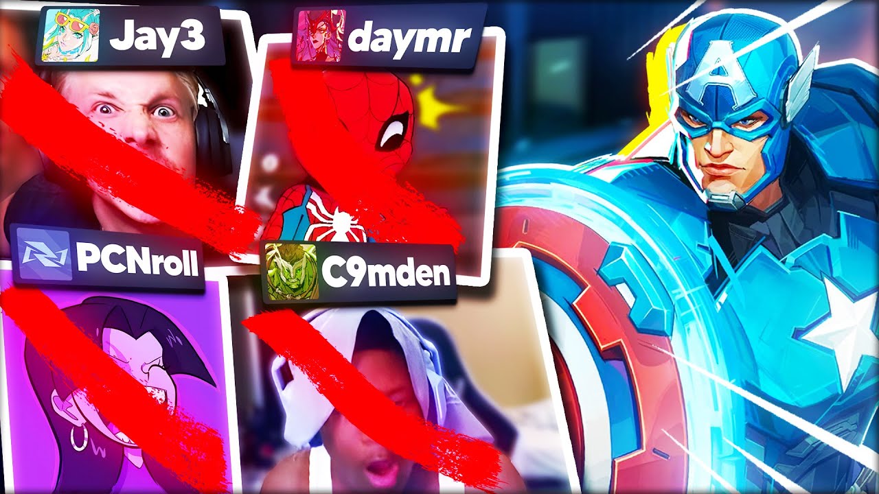 Реакция стримеров на Капитана Америку 1-го ранга | Marvel Rivals