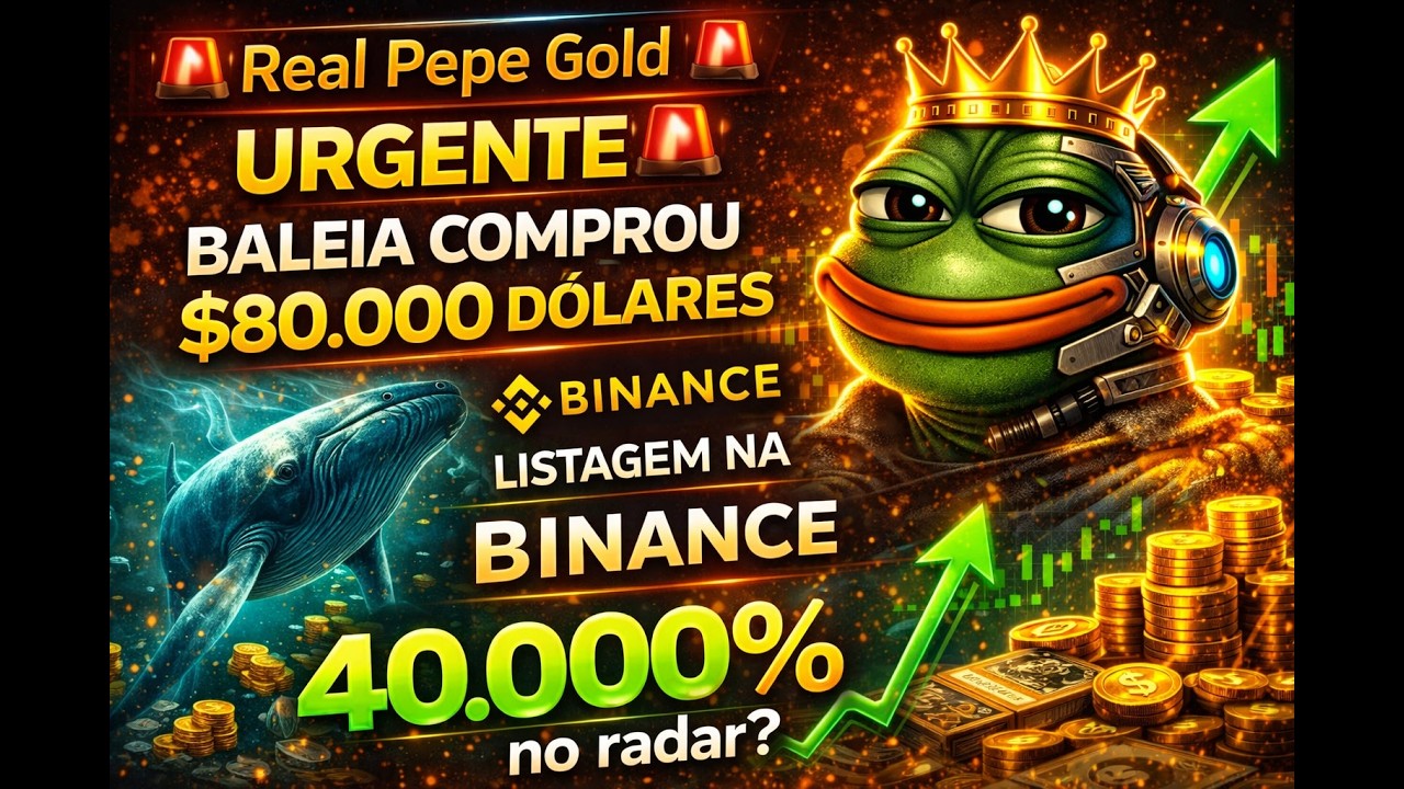 🚨Real Pepe Gold🚨URGENTE 🚨BALEIA COMPROU $80.000DÓLARES LISTAGEM NA BINANCE 40.000% no radar?