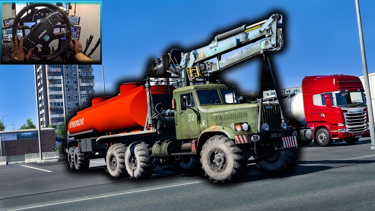 Soviet Workhorse Returns: Kraz Truck Fuel Haul to Russia | ETS2 Journey