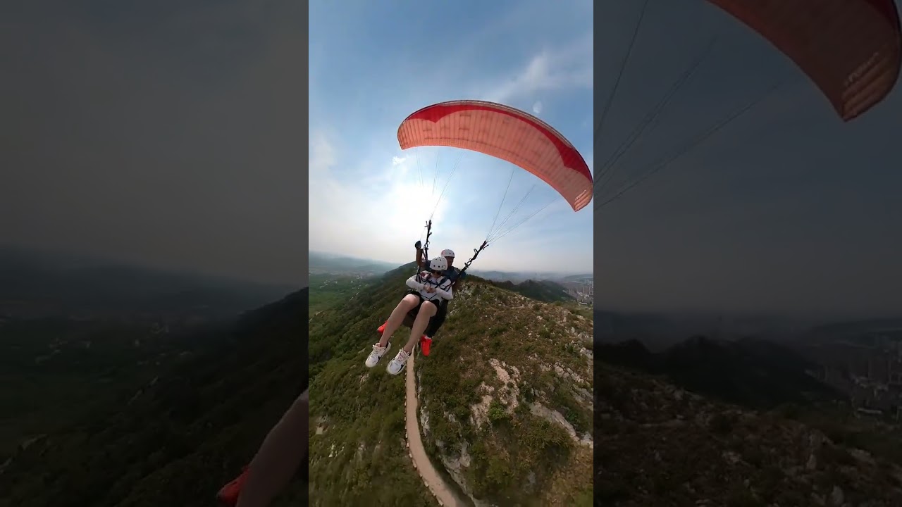 Let s soar to the sky and have good luck one after another#Paragliding flight