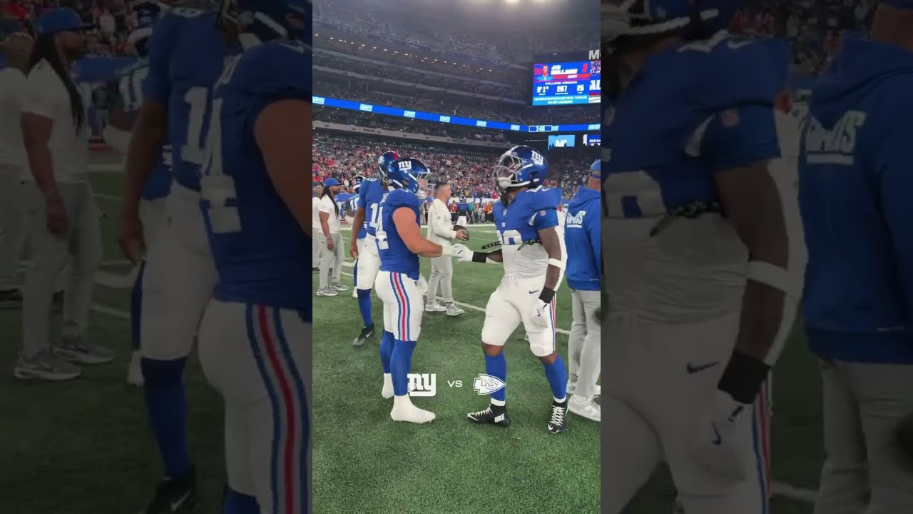 Skatt & Tracy HYPE 🔋 #shorts #nfl #giant #nygiants