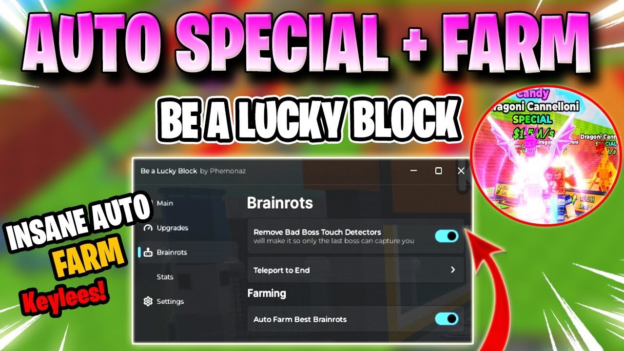 BE A LUCKY BLOCK SCRIPT *NO KEY* AUTO SPECIAL,AUTO SECRET FARM, REBIRTH & MORE! ✅💸
