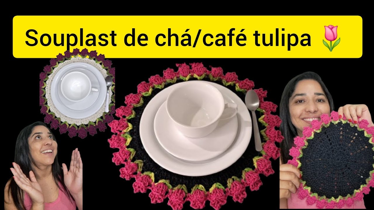Passo a passo fácil e rápido Souplast de chá ou café #Souplast #fácil #iniciante #crochê 